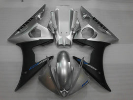 Estilo de fábrica en plata y negro mate - Kit de carenado YZF-R6 03-04