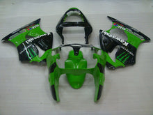 Cargar imagen en el visor de la galería, Green and Black Monster - NINJA ZX-6R 00-02 Fairing Kit
