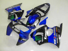 Cargar imagen en el visor de la galería, Blue and Black Monster - NINJA ZX-6R 00-02 Fairing Kit