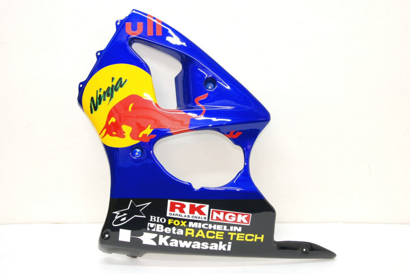Blue and Black Red Bull - NINJA ZX-6R 00-02 Fairing Kit