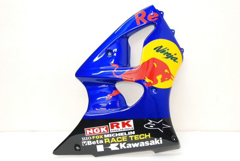 Blue and Black Red Bull - NINJA ZX-6R 00-02 Fairing Kit