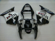 Cargar imagen en el visor de la galería, Black and White West - NINJA ZX-6R 00-02 Fairing Kit