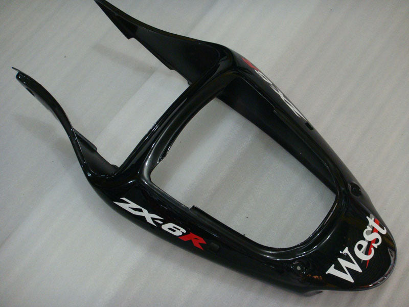 Black and White West - NINJA ZX-6R 00-02 Fairing Kit