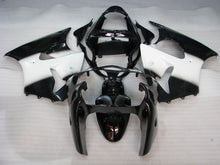 Cargar imagen en el visor de la galería, Black and White No decals - NINJA ZX-6R 00-02 Fairing Kit