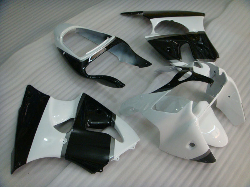 Black and White Grey No decals - NINJA ZX-6R 00-02 Fairing Kit