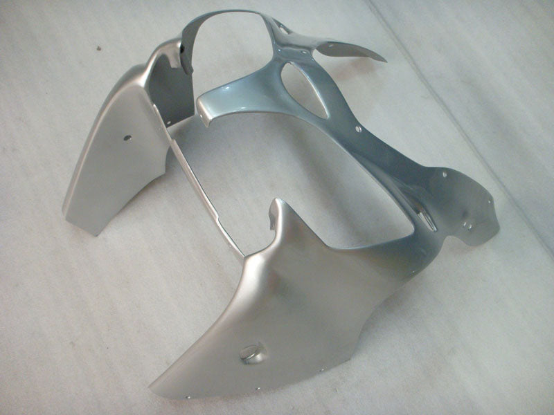Silver No decals - NINJA ZX-6R 00-02 Fairing Kit