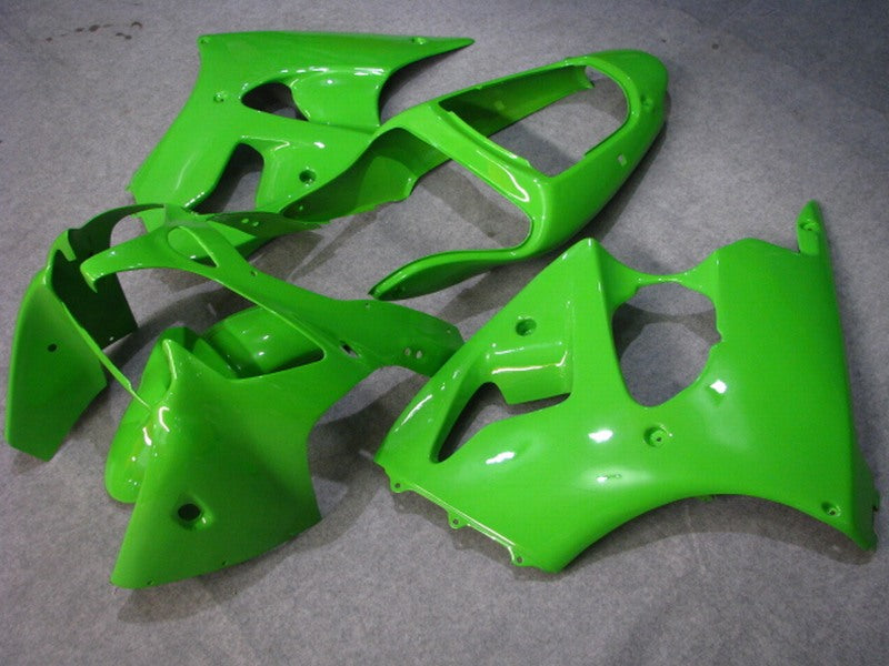Green No decals - NINJA ZX-6R 00-02 Fairing Kit