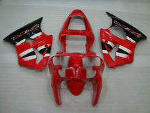 Cargar imagen en el visor de la galería, Red and Black Factory Style - NINJA ZX-6R 00-02 Fairing Kit