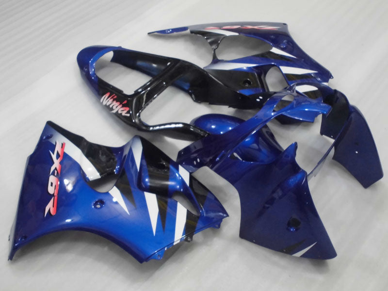 Blue and Black Factory Style - NINJA ZX-6R 00-02 Fairing Kit