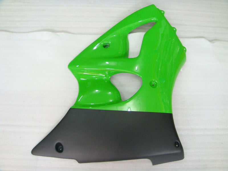Green and Black Factory Style - NINJA ZX-6R 00-02 Fairing Kit