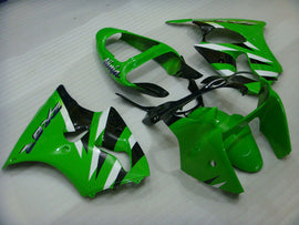 Green and Black Factory Style - NINJA ZX-6R 00-02 Fairing Kit