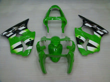Cargar imagen en el visor de la galería, Black Green Factory Style - NINJA ZX-6R 00-02 Fairing Kit