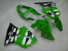 Cargar imagen en el visor de la galería, Black Green Factory Style - NINJA ZX-6R 00-02 Fairing Kit
