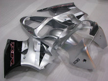 Cargar imagen en el visor de la galería, Silver and Black Factory Style - NINJA ZX-6R 00-02 Fairing Kit