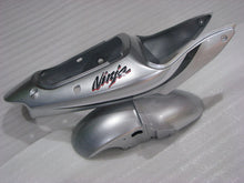 Cargar imagen en el visor de la galería, Silver and Black Factory Style - NINJA ZX-6R 00-02 Fairing Kit