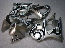 Cargar imagen en el visor de la galería, Silver Black Factory Style - NINJA ZX-6R 00-02 Fairing Kit
