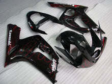 Cargar imagen en el visor de la galería, Black and Red Flame - NINJA ZX-6R 03-04 Fairing Kit
