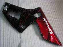 Cargar imagen en el visor de la galería, Black and Red Flame - NINJA ZX-6R 03-04 Fairing Kit