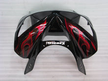 Cargar imagen en el visor de la galería, Black and Red Flame - NINJA ZX-6R 03-04 Fairing Kit