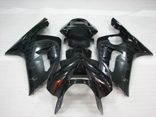 Cargar imagen en el visor de la galería, Black and Grey Flame - NINJA ZX-6R 03-04 Fairing Kit