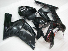 Cargar imagen en el visor de la galería, Black and Grey Flame - NINJA ZX-6R 03-04 Fairing Kit