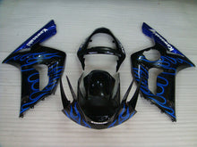 Cargar imagen en el visor de la galería, Black and Blue Flame - NINJA ZX-6R 03-04 Fairing Kit