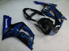 Cargar imagen en el visor de la galería, Black and Blue Flame - NINJA ZX-6R 03-04 Fairing Kit