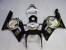 Cargar imagen en el visor de la galería, Black and White Lucky Strike - NINJA ZX-6R 03-04 Fairing Kit