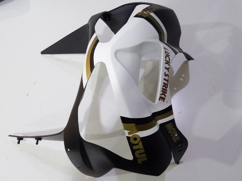 Black and White Lucky Strike - NINJA ZX-6R 03-04 Fairing Kit