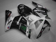 Cargar imagen en el visor de la galería, White and Black Monster - NINJA ZX-6R 03-04 Fairing Kit