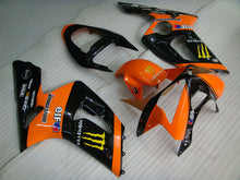 Cargar imagen en el visor de la galería, Orange and Black Monster - NINJA ZX-6R 03-04 Fairing Kit