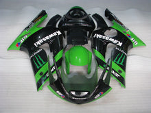 Cargar imagen en el visor de la galería, Green and Black Monster - NINJA ZX-6R 03-04 Fairing Kit