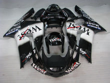 Cargar imagen en el visor de la galería, Black and White West - NINJA ZX-6R 03-04 Fairing Kit
