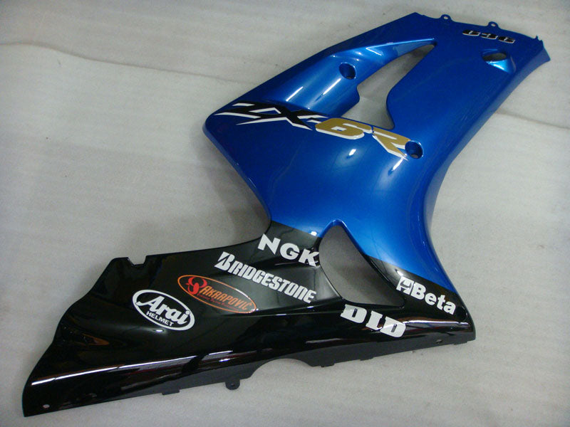 Blue and Black Factory Style - NINJA ZX-6R 03-04 Fairing Kit