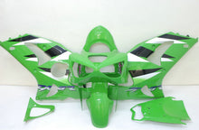 Cargar imagen en el visor de la galería, Green Black Factory Style - NINJA ZX-6R 03-04 Fairing Kit