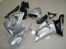 Cargar imagen en el visor de la galería, Silver and Black Factory Style - NINJA ZX-6R 03-04 Fairing Kit
