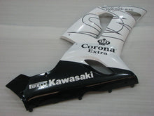 Cargar imagen en el visor de la galería, White and Black Corona - NINJA ZX-6R 05-06 Fairing Kit