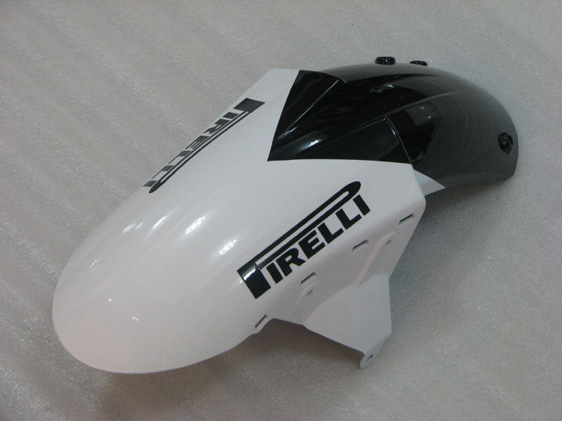 White and Black Corona - NINJA ZX-6R 05-06 Fairing Kit