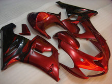 Cargar imagen en el visor de la galería, Red and Black Flame - NINJA ZX-6R 05-06 Fairing Kit