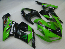 Cargar imagen en el visor de la galería, Monstruo Verde y Negro - Kit de Carenado NINJA ZX-6R 05-06