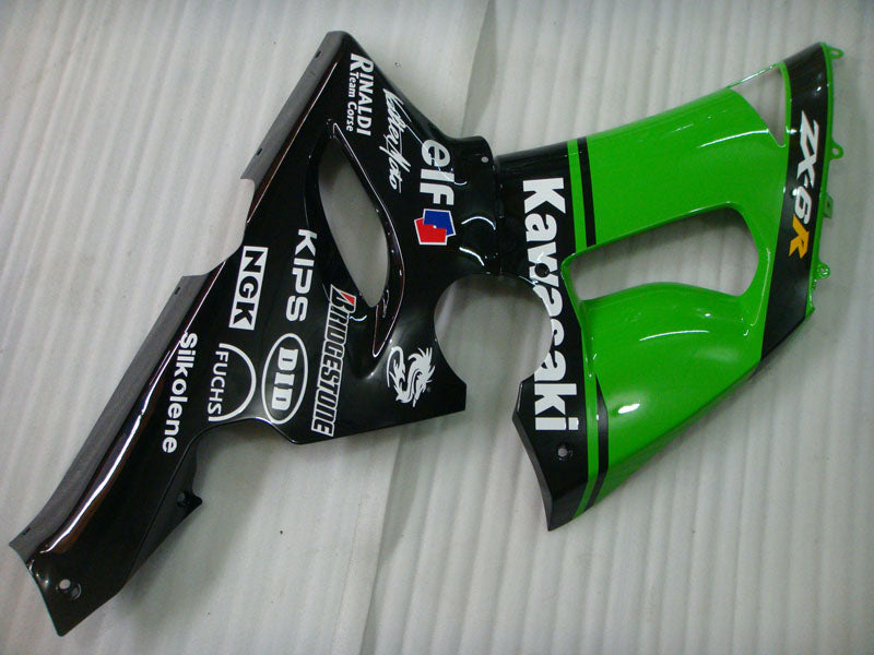 Green Black Monster - NINJA ZX-6R 05-06 Fairing Kit