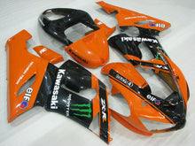 Cargar imagen en el visor de la galería, Orange Black Monster - NINJA ZX-6R 05-06 Fairing Kit