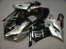 Cargar imagen en el visor de la galería, Black and Silver Monster - NINJA ZX-6R 05-06 Fairing Kit