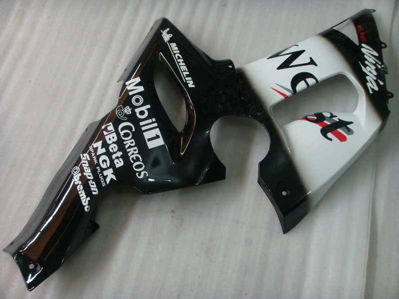 Black and White West - NINJA ZX-6R 05-06 Fairing Kit