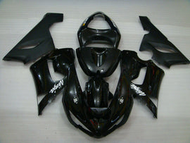 Black and Matte Black Factory Style - NINJA ZX-6R 05-06 Fairing Kit