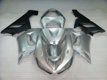 Cargar imagen en el visor de la galería, Silver and Matte Black Factory Style - NINJA ZX-6R 05-06 Fairing Kit
