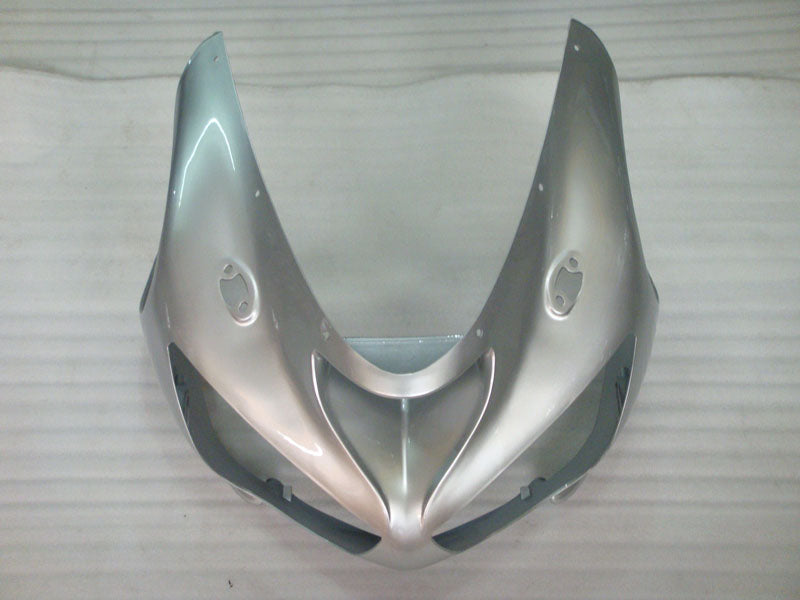 Silver and Matte Black Factory Style - NINJA ZX-6R 05-06 Fairing Kit