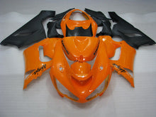 Cargar imagen en el visor de la galería, Orange and Matte Black Factory Style - NINJA ZX-6R 05-06 Fairing Kit