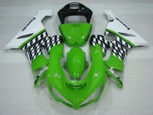 Cargar imagen en el visor de la galería, Green and White Factory Style - NINJA ZX-6R 05-06 Fairing Kit