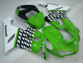 Green and White Factory Style - NINJA ZX-6R 05-06 Fairing Kit